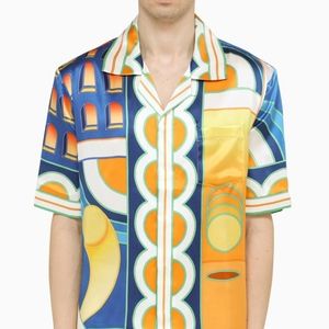 Casablanca Silk short sleeve shirt sz L